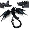 3D Printed Winged Dragon Ornament Flexible Articulated Dragon with Wings Fidget Dragon Toy for Home Office Desk Decor Stress Relief