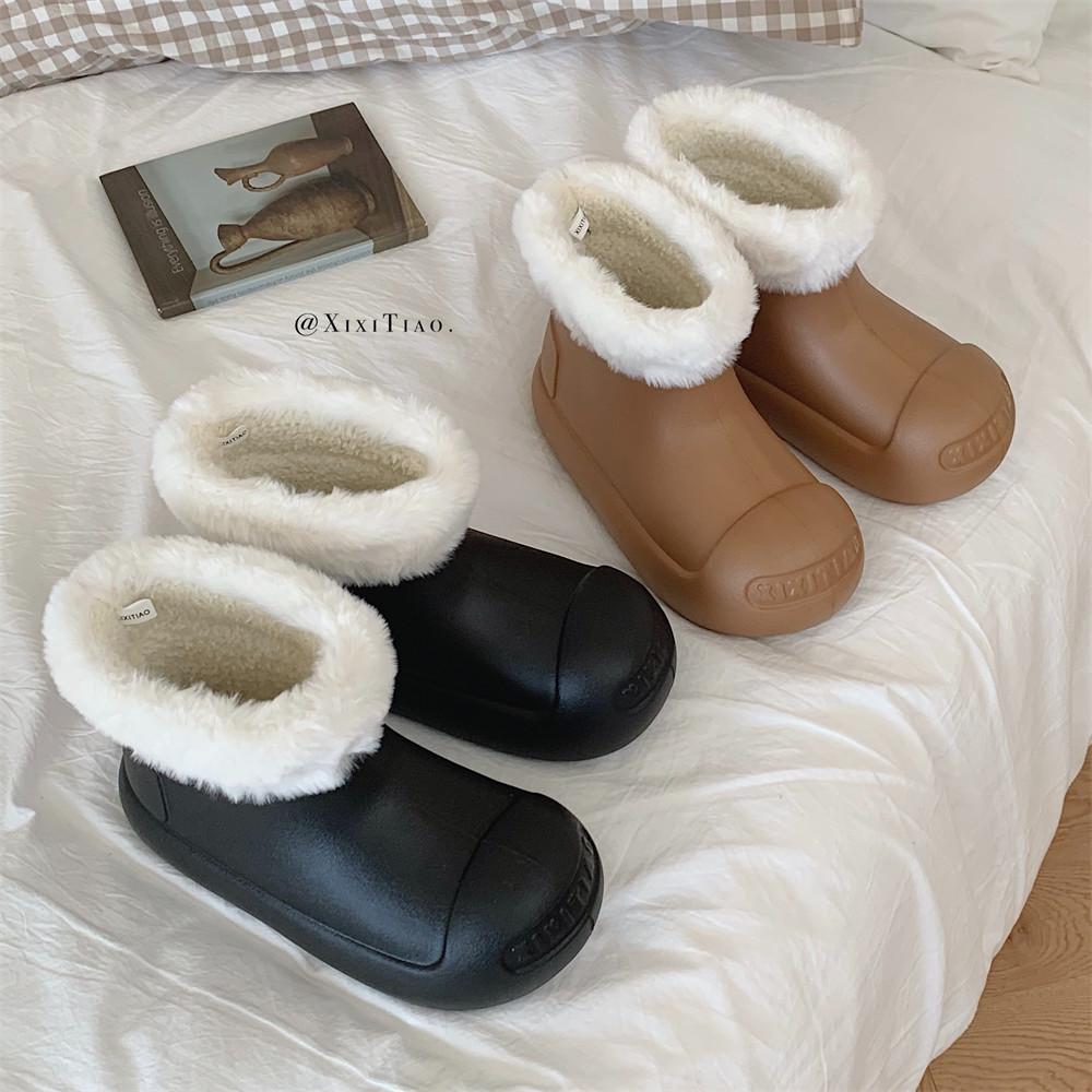 Модные красочные ботильоны Ugg на платформе из ЭВА для женщин, зимние ботинки из густого меха, 2025 новинка, хлопковые мягкие повседневные угги, оригинальная женская водонепроницаемая обувь