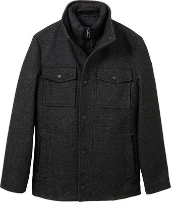 Пальто Tom Tailor 1037345 2 в 1 Wollmantel integrierter Innenjacke snow Wool Structure