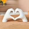 Фигурка в форме сердца с любовью, ручная фигурка в форме сердца, статуя из смолы, скульптура, украшение для дома, офиса, свадьбы, вечеринки, украшение для рабочего стола