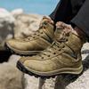 Мужские зимние ботинки больших размеров 40-48, водонепроницаемые мужские ботинки для активного отдыха, высокие ботинки для снега, мужская обувь