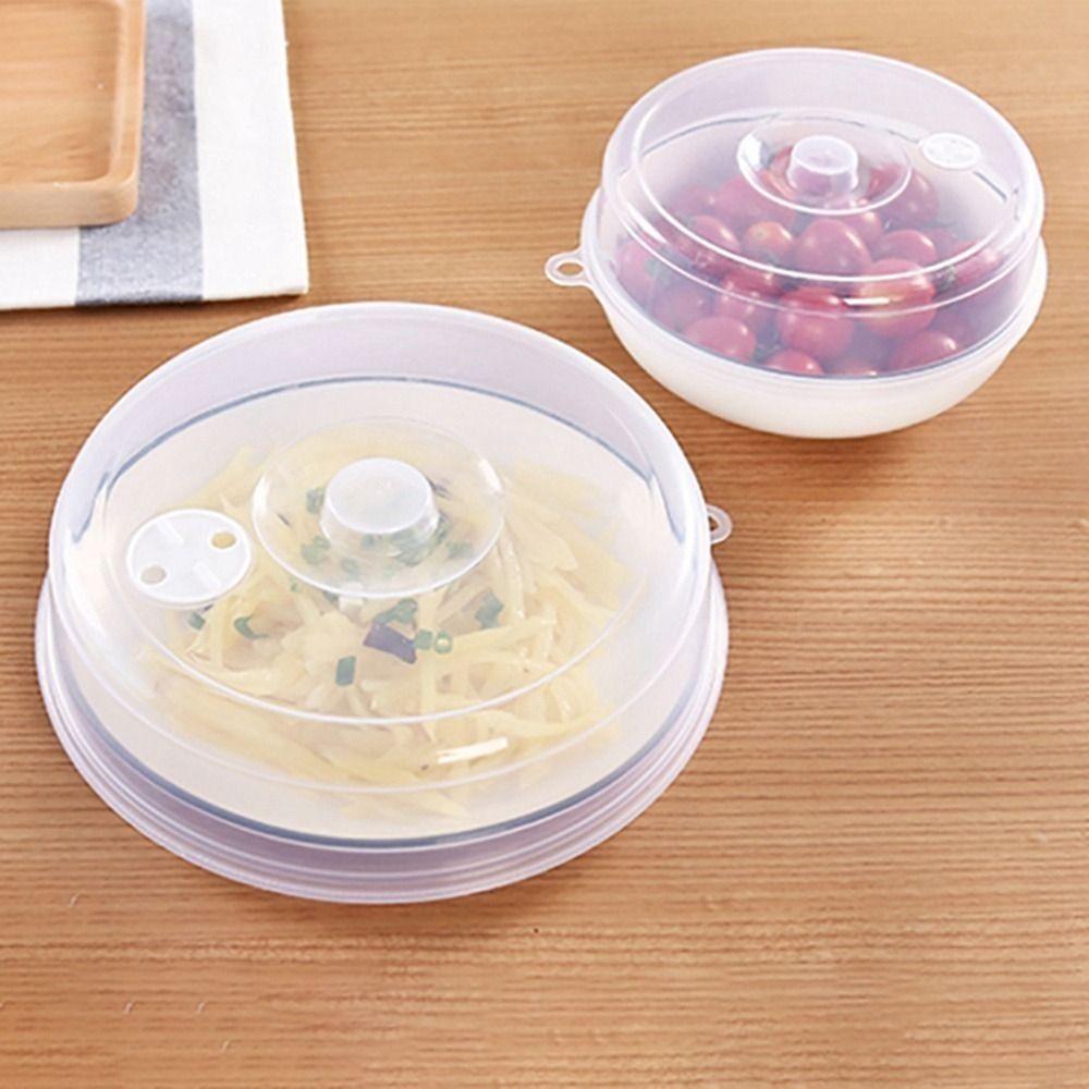 Vents Anti-Splatter Stackable Food Dish Sealing Cover Lid Kitchen Accessories Fresh Keeping Lid