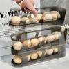 1/2/3Pcs Fridge Egg Holder Large Capacity Multi-layer Transparent Design Stackable