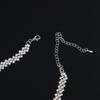Fashion Geometric Women Shiny Clavicle Chain Zinc Zinc Alloy Crystal Necklaces Full Rhinestone Choker
