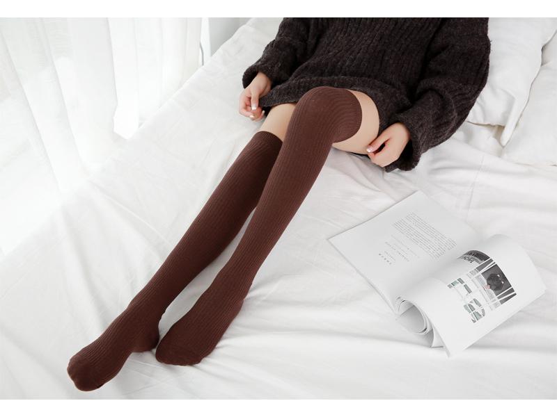 Однотонные гольфы в японском стиле для женщин, модные хлопковые гольфы для весны и осени, идеально подходят для студентов