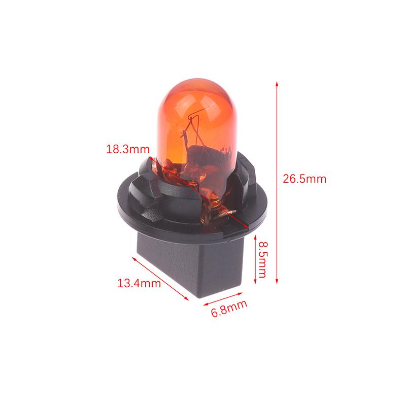 10PC 5W 12V Car Led Bulb Interior Lights Dashboard Heating Indicator Wedge Auto Instrument Lamp Air Conditioning Lamp