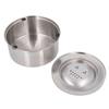 Dog Water Bowl Dispenser 304 Stainless Steel Spill Proof 3L Large Capacity Slow Drinking Pet Bowl