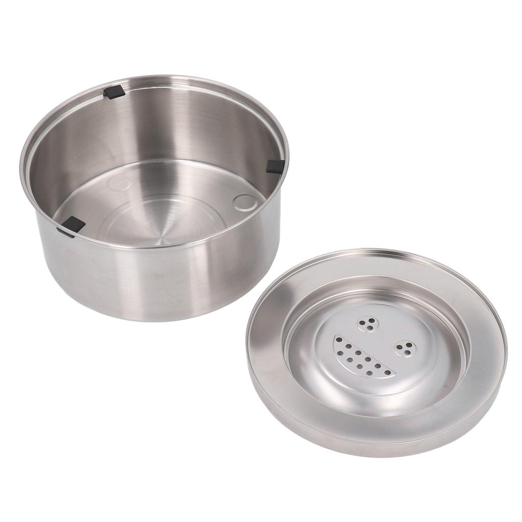 Dog Water Bowl Dispenser 304 Stainless Steel Spill Proof 3L Large Capacity Slow Drinking Pet Bowl