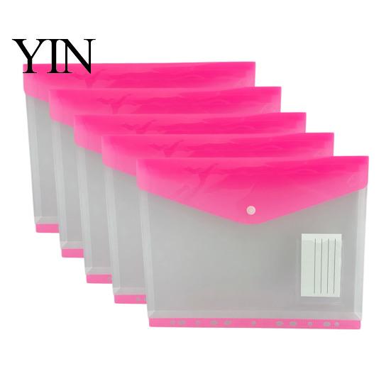 Card Organizer Pouch 11 Hole Expanding File Pockets, Reusable PP Document Sleeves, Transparent Student Project Waterproof Bag for Home Office