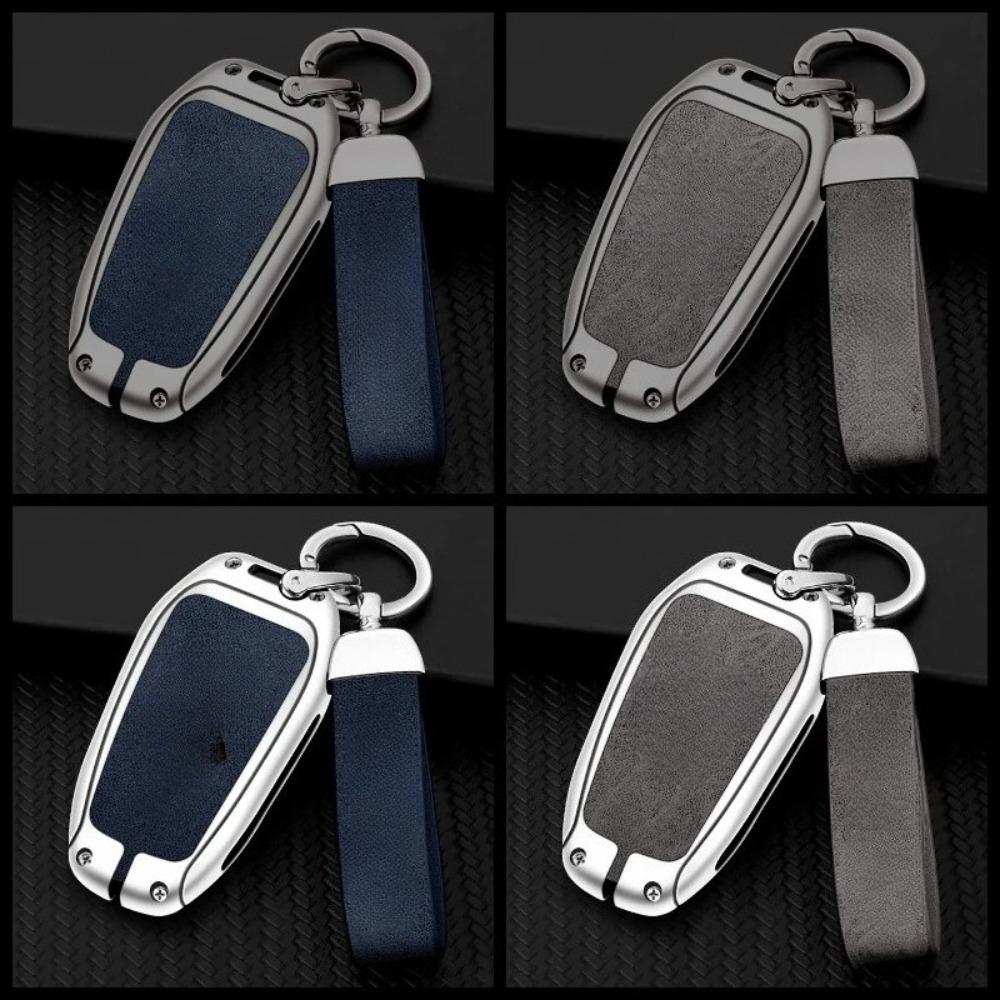 Zinc Alloy Car Key Case Cover Shell for DS DS7 DS5 DS6 DS9 New Energy DS4 Dias Protective Key Chain Bag Keyless Auto Accessories