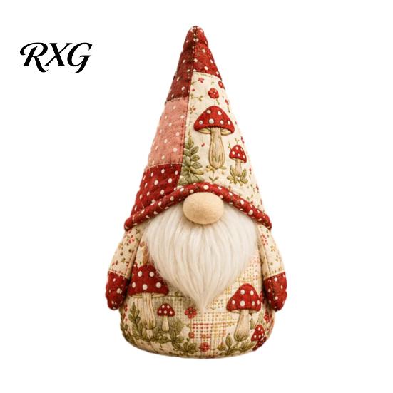 Sewing Kit for Adults DIY Gnome Patchwork Kit, Craft Set, Cute Relaxing Activity Fabric And Beginners, Handmade Gift Pre-cut
