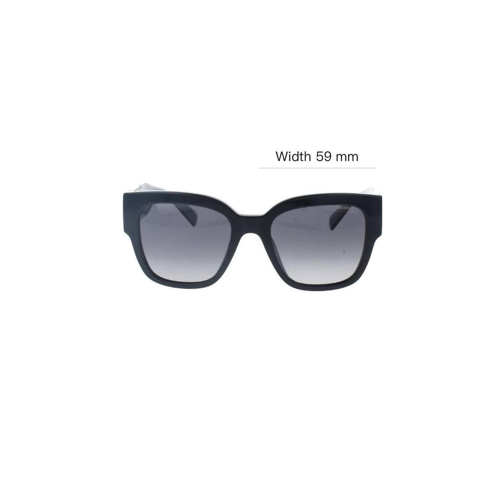 Versace Mirror Leg Decoration Plastic Square Sunglasses Women sunglasses Black VE4437U-GB1/T3-54-20