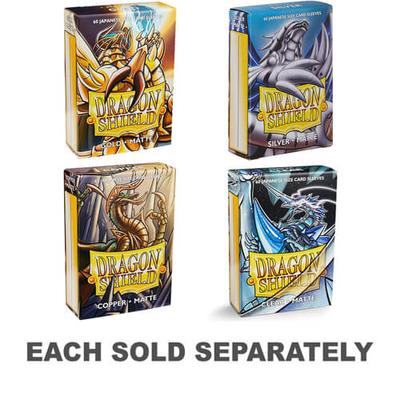 Японские матовые картонные чехлы Dragon Shield, коробка из 60 шт.