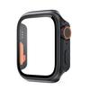 Стекло + чехол для Apple Watch 44 мм, 45 мм, 41 мм, 40 мм, 42 мм, 38 мм, сменная защитная пленка для экрана, ультра-бампер iWatch Series 9, 8, 7 SE, 6, 5