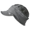 Casual Box CHARM UV Protection Sweat Work Cap Plus Size Cotton Washable Hat [Free Size/Dark Gray]