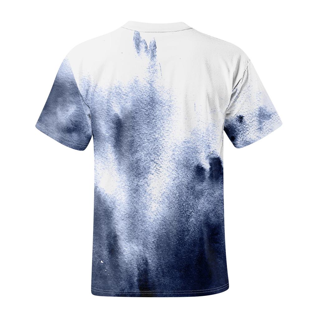 Летняя мужская популярная футболка с круглым вырезом и коротким рукавом с принтом