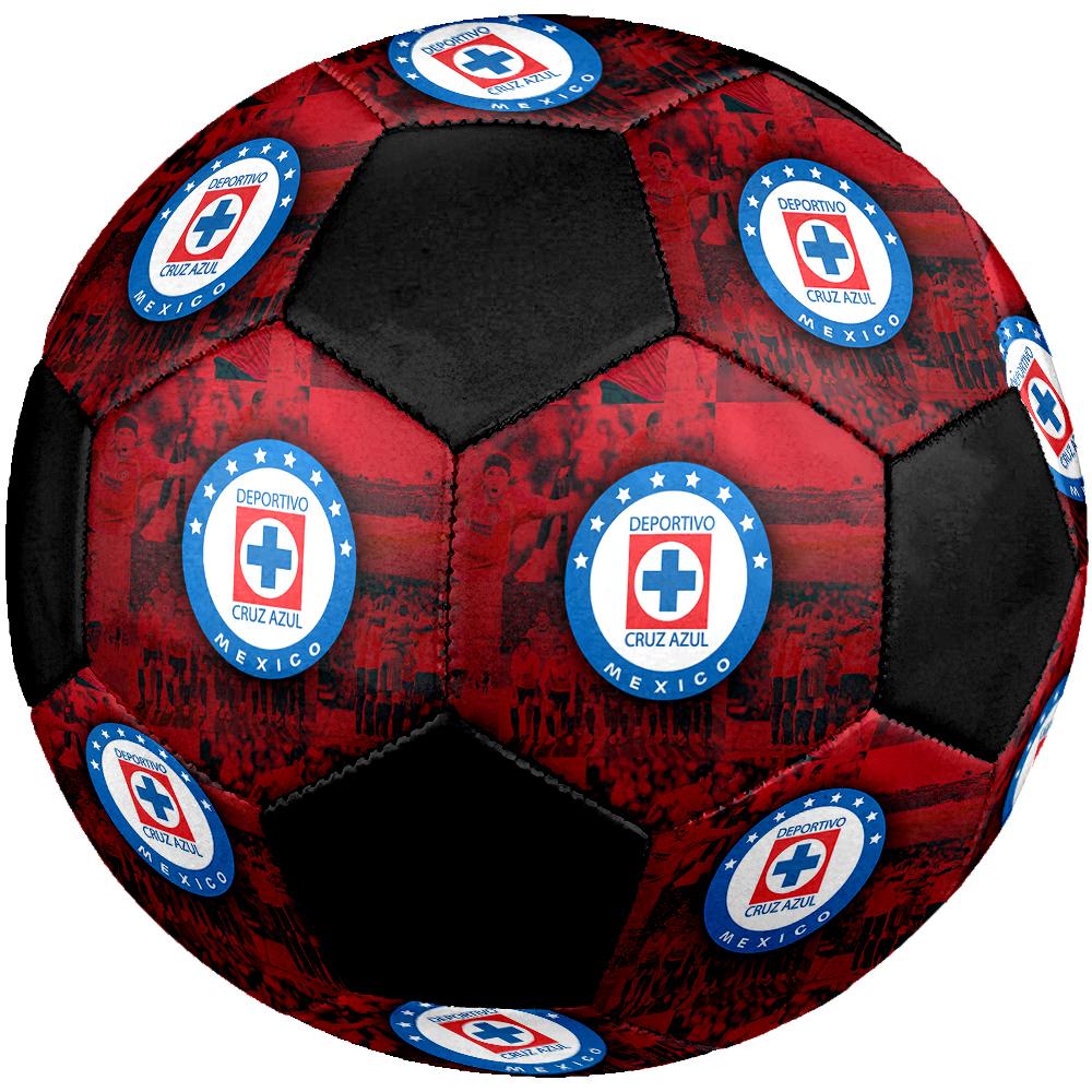Cruz Azul Soccer Ball, colorful, suitable for all ages, machine-stitched, PVC material, competition grade, durable and high bounce