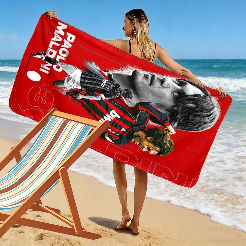 Milan Print Beach Towel, Large Soft Quick Dry Towel for Beach Camping Swimming