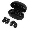 Беспроводные наушники-клипсы Bluetooth 5.3 водонепроницаемые интеллектуальные шумоподавляющие наушники с костной проводимостью черные