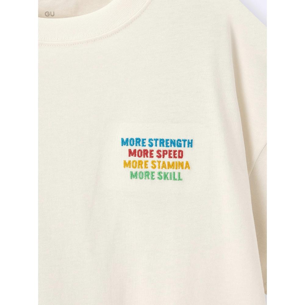 GU by Uniqlo Детский унисекс большой графический T логотип One pointT 