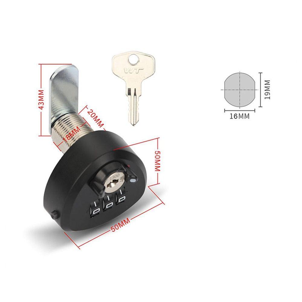 Zinc Alloy Combination Lock Anti-theft Drawer Lock New Password Lock  Cupboard Drawer