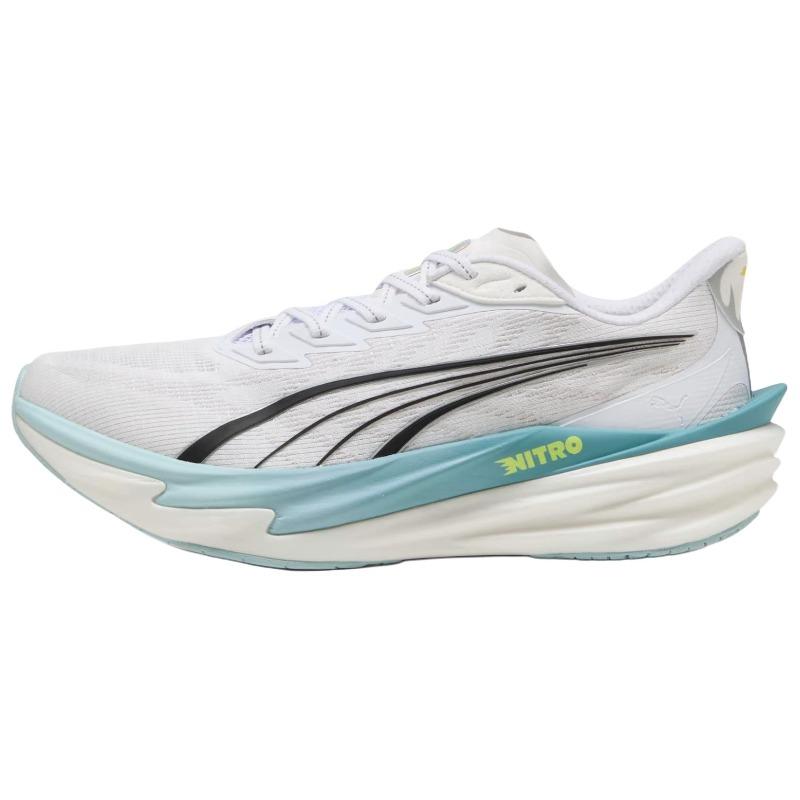 Puma Deviate Nitro 4 2E Мужские Белые Кроссовки для Бега Удобные Универсальные Дышащие Легкие 312123-09