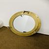 Nautical Porthole Antique Plated Canal Boat Porthole-Window Ship Round Mirror Wall Decor
