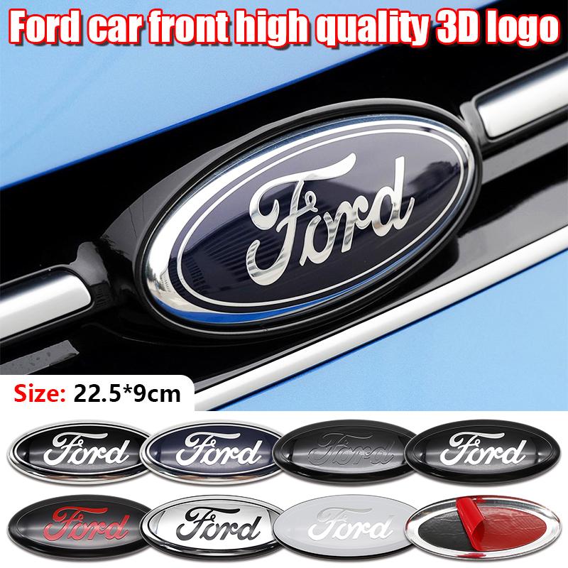3D Aluminum Front Rear Badge Emblem Overlay 22.5cm For Ford F150 Ranger Explorer Transit Auto Truck Tuning Styling Accessories