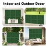 Искусственная панель PE Трава Стена Живая изгородь 12 штук 60x40x4см Зелень Экран для конфиденциальности Живая изгородь для внутреннего и наружного патио балкона