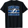 Официально лицензированная черная футболка Tampa Bay Lightning со полосами
