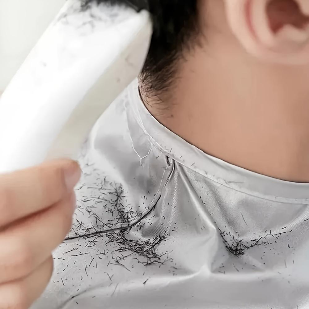 Регулируемый складной фартук-накидка для стрижки - Накидка-плащ для волос, парикмахерская накидка с черной расческой - для взрослых, женщин и мужчин, для салонного и домашнего использования