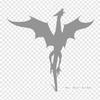 Dragon Silhouette Transparent Silhouette Dragon Iron On Heat Transfer Printing Vinyl Patches Sticker for Clothes DIY Appliques Washable Patches