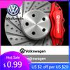 Для VW Volkswagen Jetta MK5 Golf 6 шт. Наклейка на суппорт автомобиля Стайлинг кузова для Volkswagen Touareg Jetta Scirocco Beetle Tig