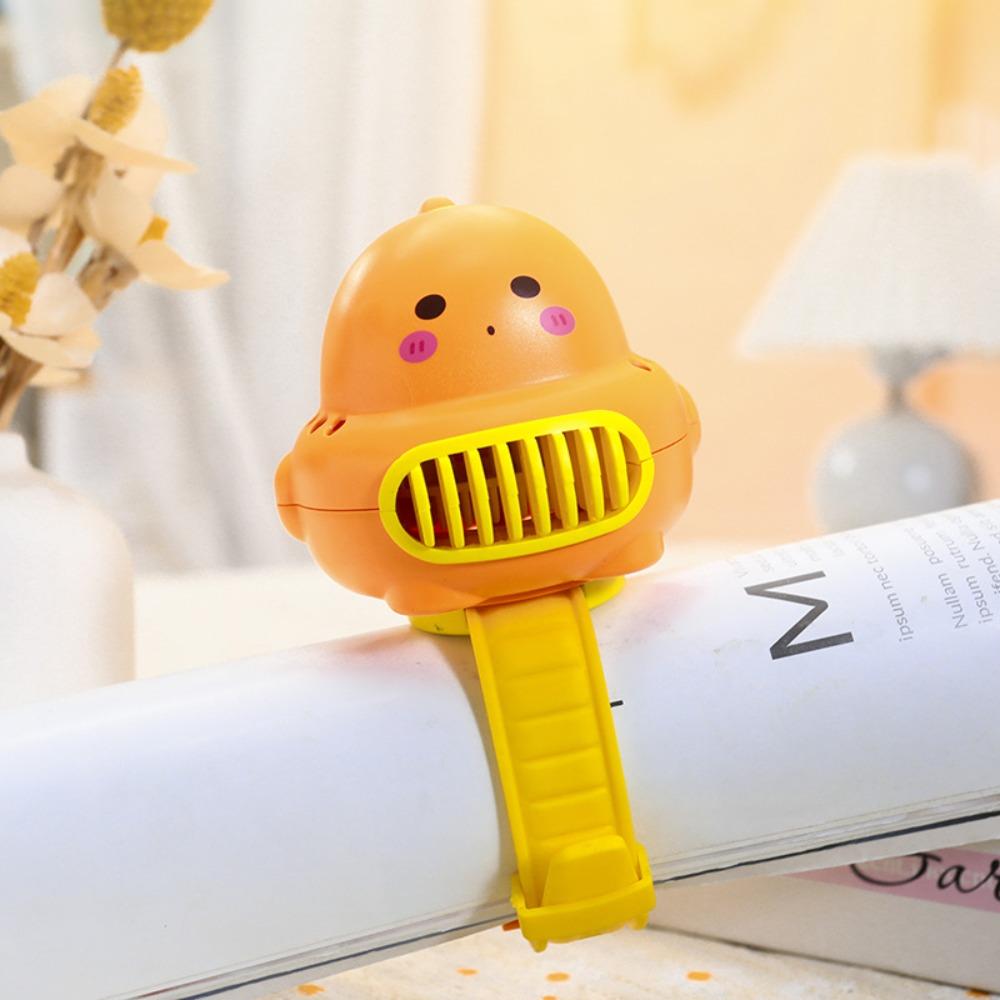 3 Speeds Portable Cute Watch Fan Summer Watch Small Fan Capybara Electric Fan  Children