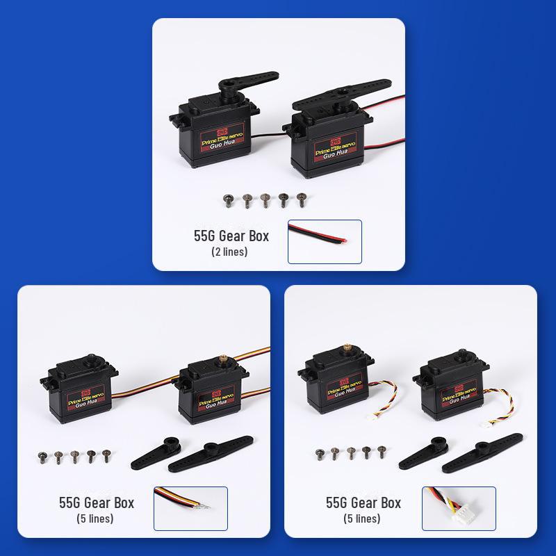 55 г водонепроницаемый цифровой медный металлический сервопривод для интеллектуального робота и игрушечного сервопривода