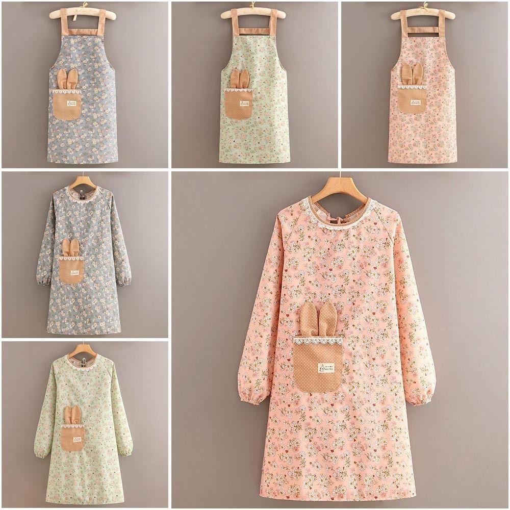 Print Barista Apron Waterproof Restaurant Uniform Barber Carpenter Florist Apron Coffee House