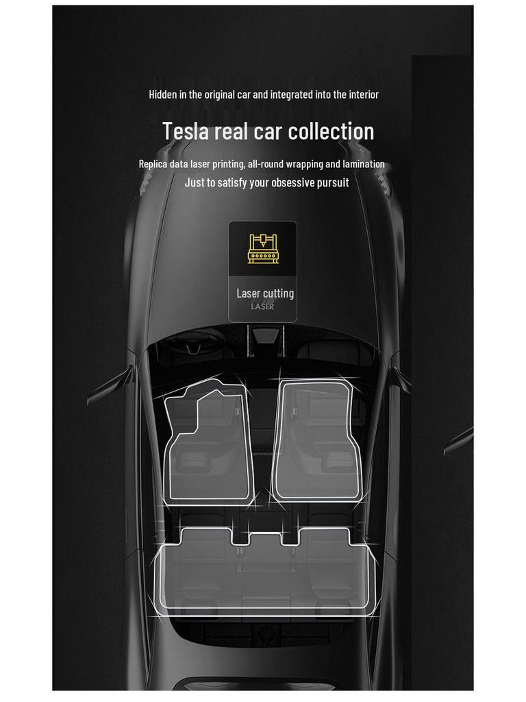 Коврики в салон Tesla Model Y/3 и коврики в багажник новой модели 3 Highland