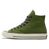 Chuck 70 High Flannel Green Unisex Sneakers Black A04284C