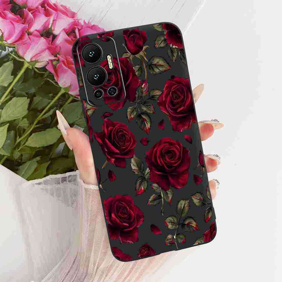 For Infinix Hot 12 Case Nice Butterfly Back Cover Phone Case Soft TPU Silicone Coque Cases For Infinix Hot12 Hot 12 Bumper