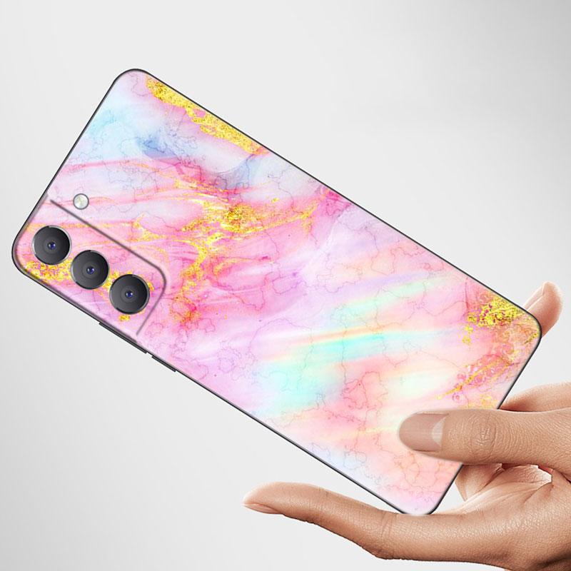 Винтажный мраморный чехол для телефона Samsung Galaxy S22 Pro S21 S20 FE Ultra S10 Lite S10 S10E S9 S8 Plus, мягкий черный чехол из ТПУ