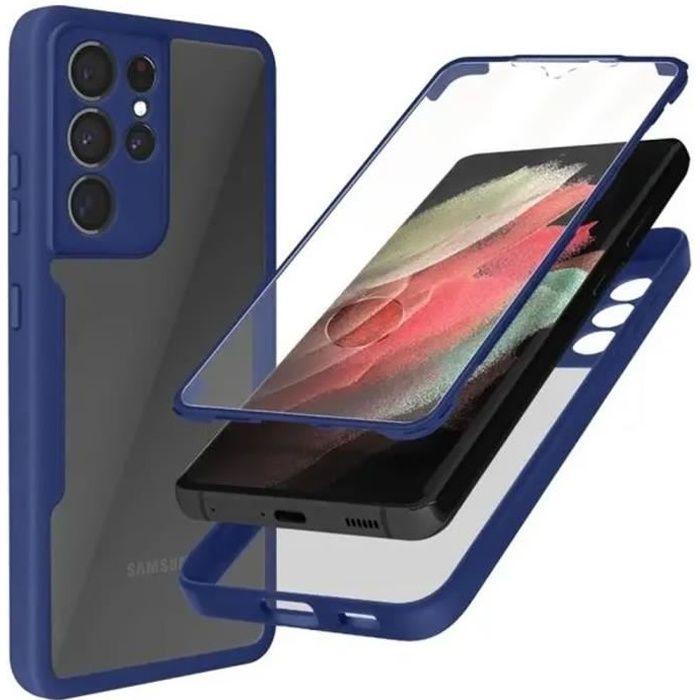 Case - BOOLING - for Samsung S21 Ultra - Navy Blue - Anti-Scratch - 360° Protection