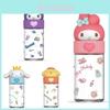 Милая стеклянная бутылка для воды Sanrio Kuromi Cinnamoroll, высококачественная кружка с мультяшной тематикой