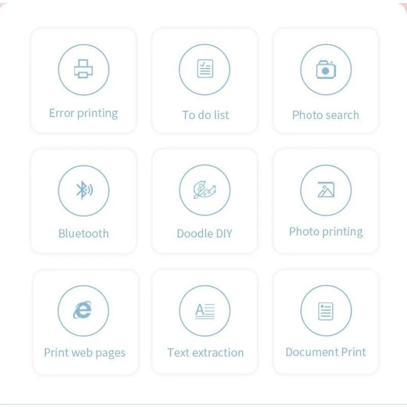 Мини-HD портативный термопринтер для этикеток, долговечный Bluetooth-принтер для студентов, ошибка в заголовке, заметка, неправильный карман, бесчернильная печать