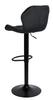 Sevilla adjustable stool, black, Velvet BL