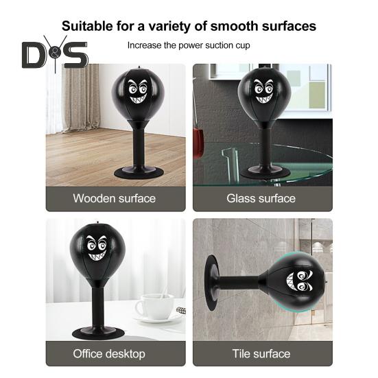 Desktop Punching Bag with Suction Cup Heavy Duty Stress Relief Boxing Speed Ball Kids Adults Reaction Speed Training Boxing Bag Home Office Desk Toy