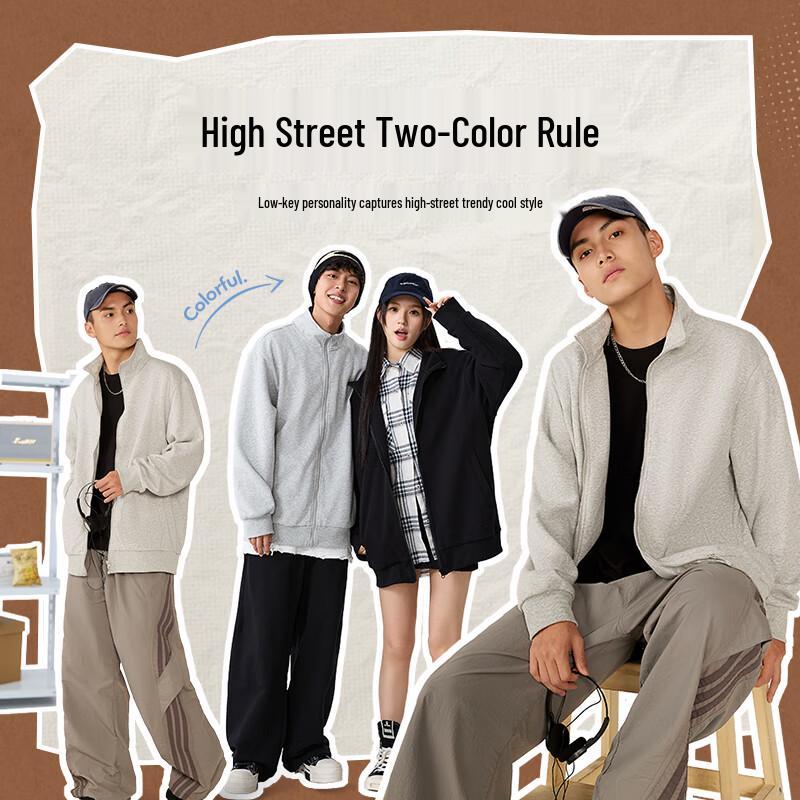 Мужская весенняя куртка Jeanswest 2025 с воротником-стойкой, на молнии, из хлопка-смеси