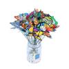 20pcs/lot 3D PVC Simulation Butterfly Outdoor Garden Decoration Creative Horticultural Arrangement Simulated Plug-in Butterfly