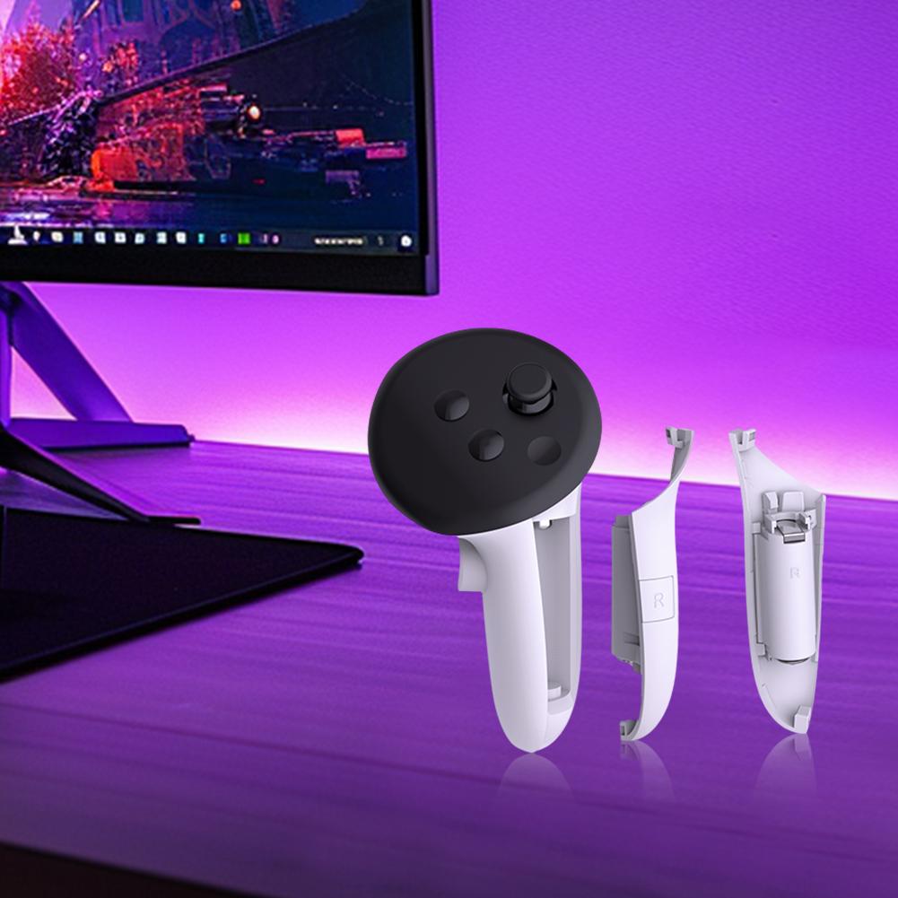 Rechargeable Controller Grips Right Left Charging Grips Cover Accessories for Meta Quest 3S/3 Accessories