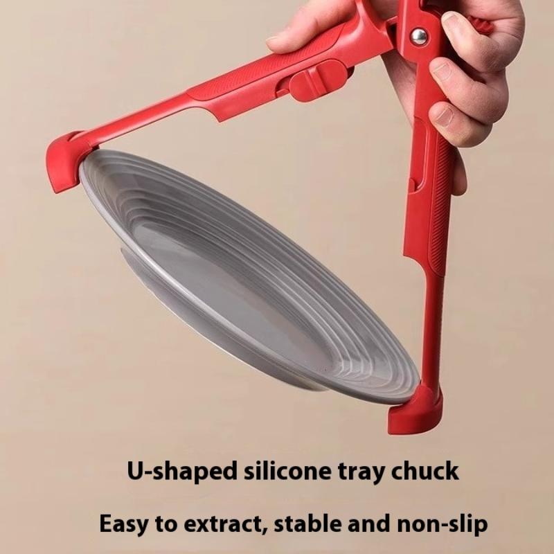 Силиконовый зажим для кухни, устойчивый к ожогам, тарелка, миска, тарелка, держатель для кастрюли, устойчивый к ожогам, зажим для подъема кухонных принадлежностей, гаджет