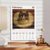 Настенный календарь, Календарь на забавную тематику, Забавный подарок для чата, Идеальный выбор для домашнего использования.